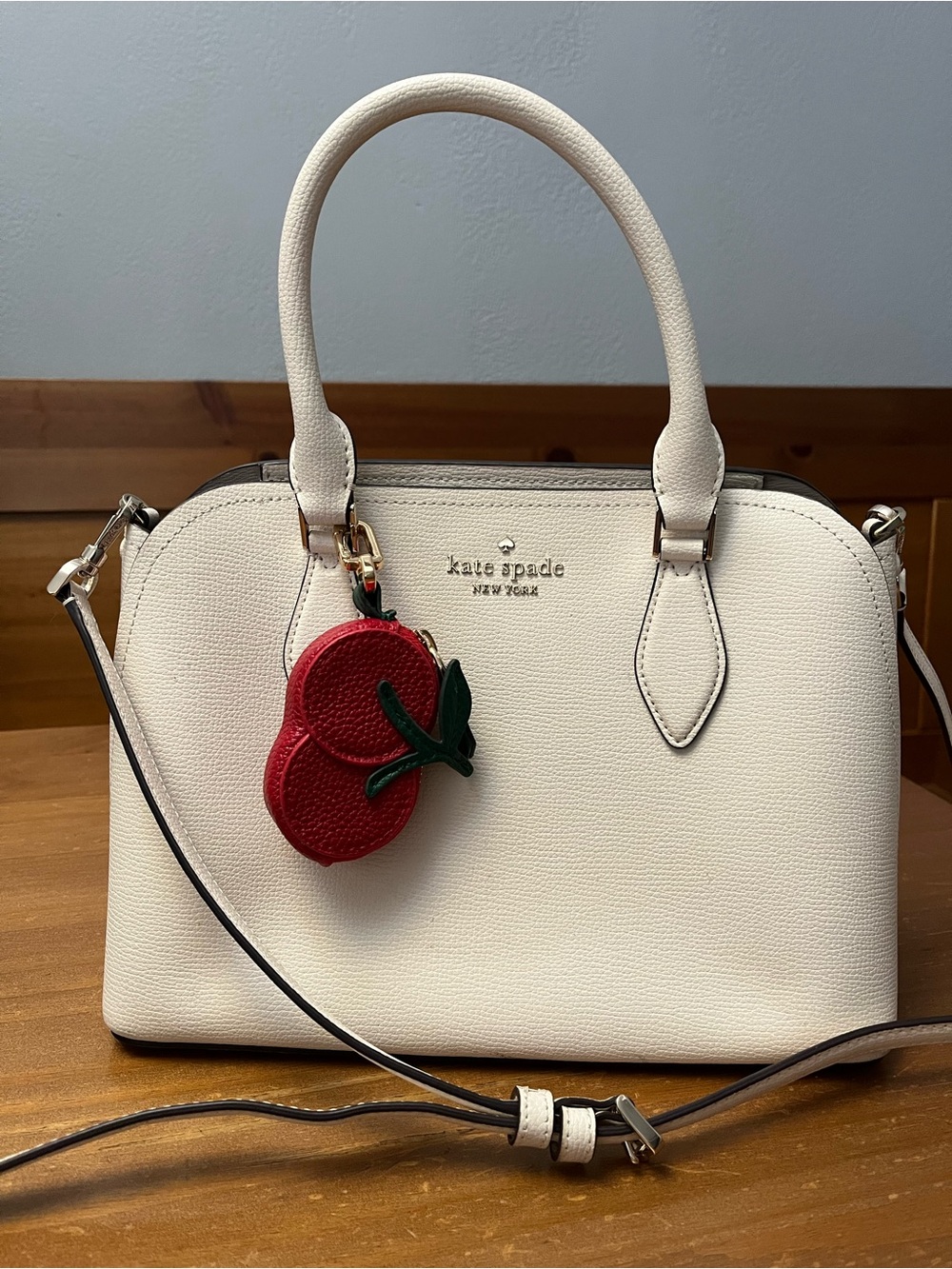 Kate spade medium satchel w/bag charm